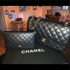 Chanel bag with matching wallet